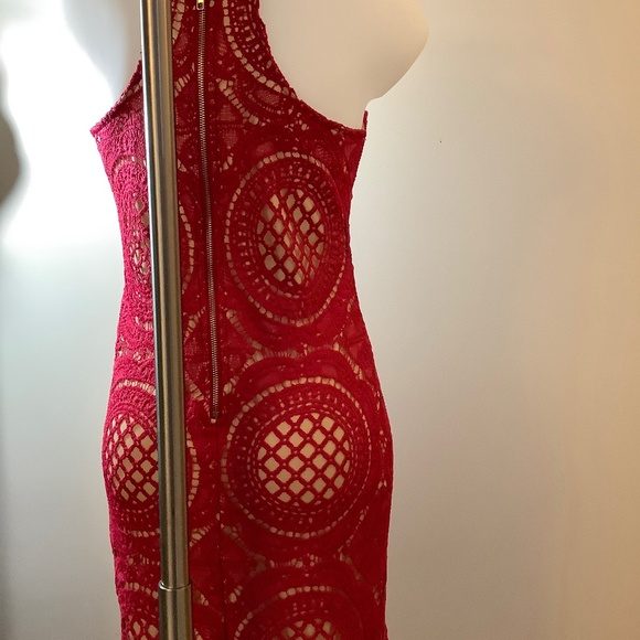 NWOT Luxxell Sexy Crochet Cocktail Dress SMALL 4/6 - Picture 5 of 6